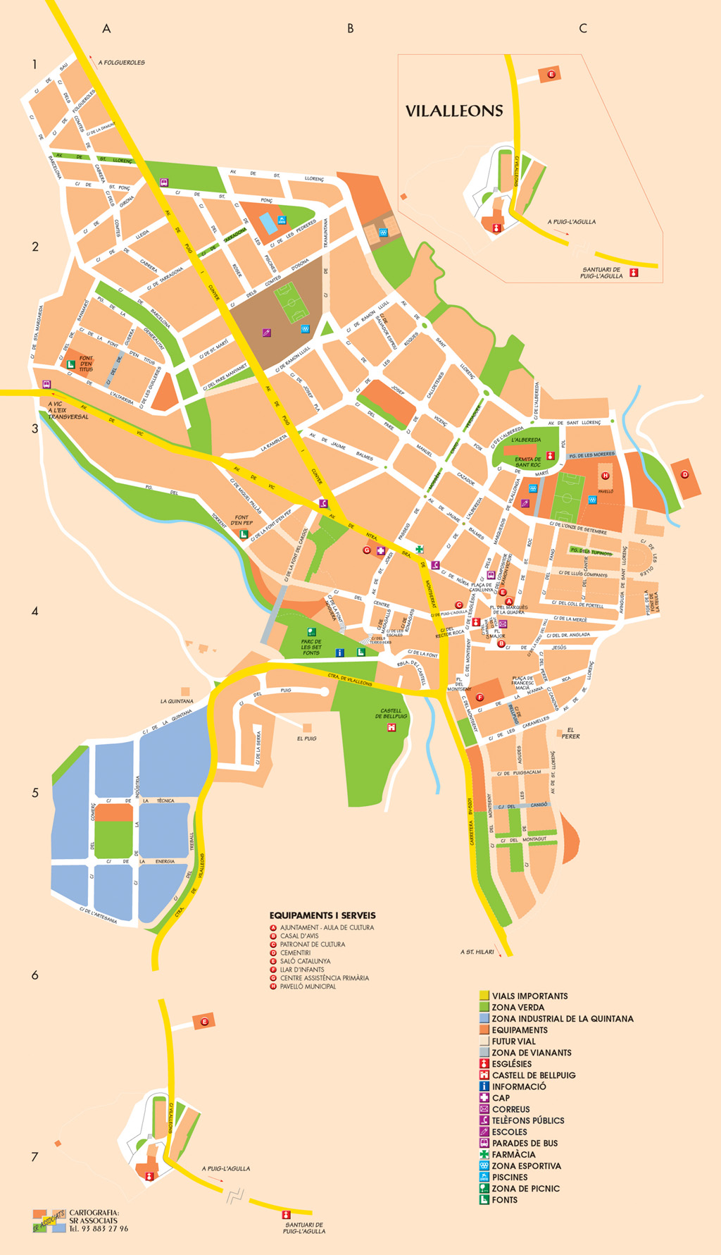 Mapa del terme municipal de Sant Julià
